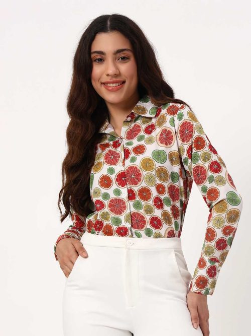 Citrusy Crepe Shirt