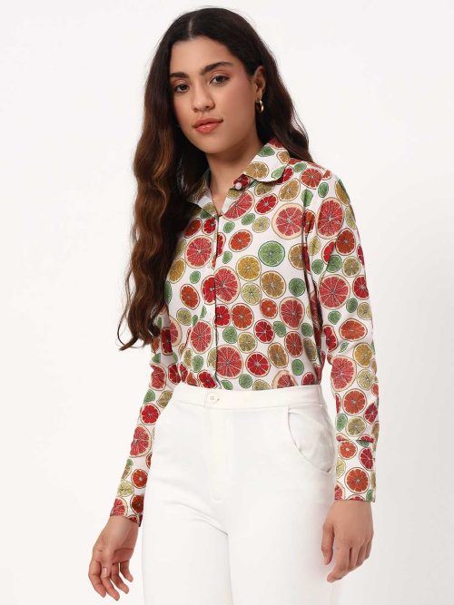Citrusy Crepe Shirt - Image 2