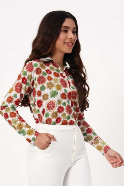 Citrusy Crepe Shirt