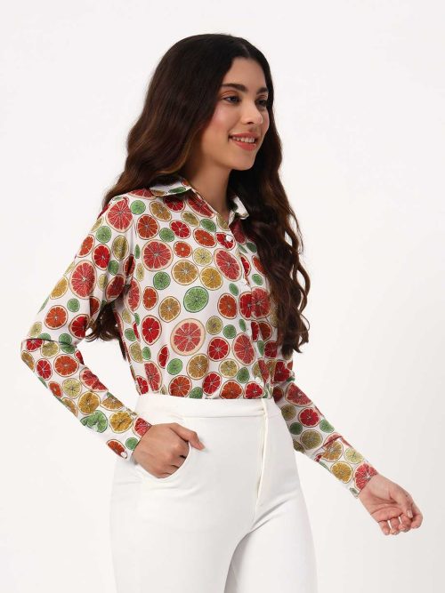 Citrusy Crepe Shirt - Image 3